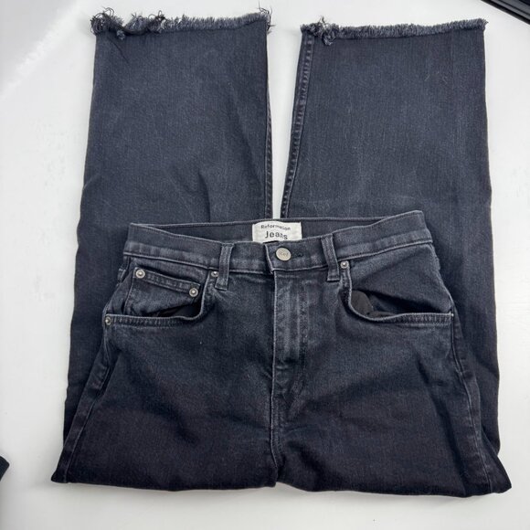 Reformation Emma High Rise Wide Leg Crop Jeans Size 27 - Picture 3 of 12